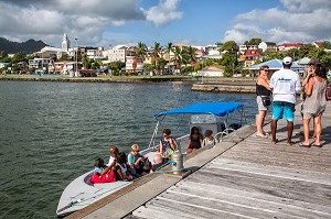 JETEE DEVANT LA VILLE, LE ROBERT, MARTINIQUE, ANTILLES FRANCAISES, FRANCE 