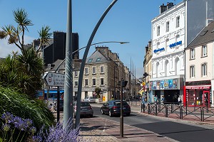 CINEMA ODEON, CENTRE-VILLE DE CHERBOURG (50), FRANCE