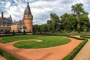 JARDIN A LA FRANCAISE DE ANDRE LE NOTRE, CHATEAU DE MAINTENON (28), FRANCE 