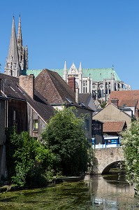 ILLUSTRATION, VILLE, CHARTRES 