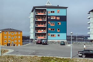 IMMEUBLES D'HABITATIONS COLLECTIVES, NUUK, GROENLAND 