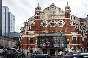 GRAND OPERA HOUSE (CIRQUE, THEATRE), VICTORIA STREET, CENTRE-VILLE DE BELFAST, ULSTER, IRLANDE DU NORD 