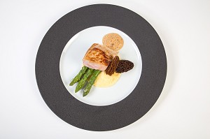 QUASI DE VEAU AUX MORILLES, RECETTE DU CHEF ETOILE LAURENT CLEMENT, COURS GABRIEL, CHARTRES 