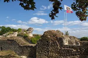 CHATEAU FORT, ANCIENNE FORTERESSE MILITAIRE DU X EME SIECLE, IVRY-LA-BATAILLE (27), FRANCE 