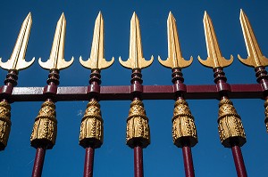 GRILLE DU CHATEAU DU BUISSON DE MAY, SAINT-AQUILIN-DE-PACY (27), FRANCE 