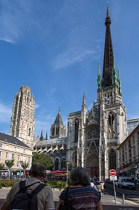 FLECHE DE LA CATHEDRALE NOTRE-DAME, ROUEN (76), FRANCE 