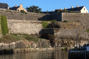 FORTERESSE VAUBAN DEVANT LE PORT, LE PALAIS, MORBIHAN (56), FRANCE 