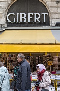 LIBRAIRIE GIBERT, QUARTIER SAINT-MICHEL, 6EME ARRONDISSEMENT, PARIS (75), FRANCE 