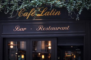 BAR RESTAURANT DU CAFE LATIN, QUARTIER SAINT-MICHEL, 6EME ARRONDISSEMENT, PARIS (75), FRANCE 