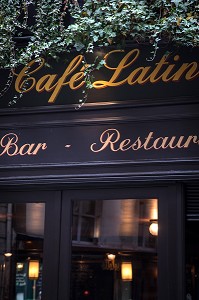 BAR RESTAURANT DU CAFE LATIN, QUARTIER SAINT-MICHEL, 6EME ARRONDISSEMENT, PARIS (75), FRANCE 