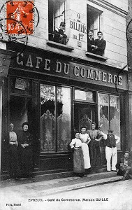 CAFE DU COMMERCE, MAISON GUILLE, (27) EURE, HAUTE-NORMANDIE, FRANCE 