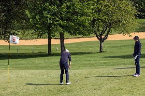 GOLF 18 TROUS, BELLEME (61), COMMUNE DU PARC REGIONAL DU PERCHE, VILLAGE DE CARACTERE, NORMANDIE, FRANCE 