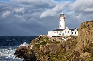 PHARE DE LA PENINSULE DE FANAD, SHANNAG, COMTE DE DONEGAL, IRLANDE 