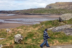 PLAGE DE GLEANN CHOLM CILLE, COMTE DE DONEGAL, IRLANDE 