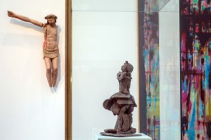 VUE DE LA PREMIERE GALERIE, CHRIST, FRANCE, FIN XV EME SIECLE, MUSEE DU HIERON, PARAY-LE-MONIAL (71), FRANCE
