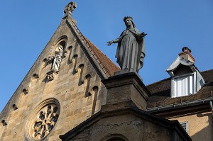 CHAPELLE DU MONASTERE DE LA VISITATION DITES DES APPARITIONS CONSTRUITE 1633, DEDIEE A SAINTE MARGUERITE-MARIE, PARAY-LE-MONIAL (71), FRANCE 