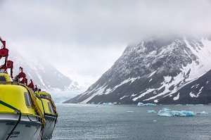 CROISIERE A BORD DE L'ASTORIA, FJORD DE MAGDALENA, SPITZBERG, SVALBARD, OCEAN ARCTIQUE, NORVEGE