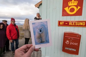 BUREAU DE POSTE DU VILLAGE DE NY ALESUND, LOCALITE LA PLUS AU NORD DU MONDE (78 56N), SPITZBERG, SVALBARD, OCEAN ARCTIQUE, NORVEGE 