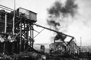 MINE EN EXPLOITATION AVANT LES ANNEES 50, MUSEE DU SVALBARD, VILLE DE LONGYEARBYEN, LA PLUS SEPTENTRIONALE DE LA TERRE, SPITZBERG, SVALBARD, OCEAN ARCTIQUE, NORVEGE 