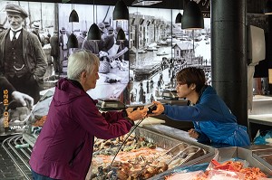 ETALAGE, MARCHE AUX POISSONS, BERGEN, HORDALAND, NORVEGE 
