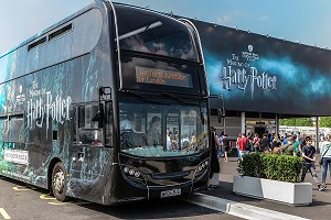 BUS DU STUDIO TOUR LONDON, THE MAKING OF HARRY POTTER, WARNER BROS, LEAVESDEN, ROYAUME UNI 