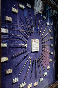 LES BAGUETTES MAGIQUES, STUDIO TOUR LONDON, THE MAKING OF HARRY POTTER, WARNER BROS, LEAVESDEN, ROYAUME UNI 