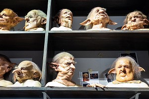 MASQUES DES GOBELINS, STUDIO TOUR LONDON, THE MAKING OF HARRY POTTER, WARNER BROS, LEAVESDEN, ROYAUME UNI 