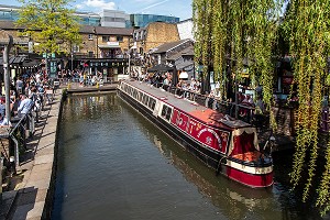 LONDON WATERBUS SUR LE REGENT'S CANAL, LONDRES, GRANDE-BRETAGNE, EUROPE 