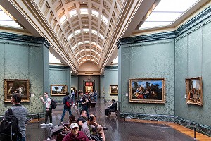 INTERIEUR DE LA NATIONAL GALLERY, LONDRES, GRANDE-BRETAGNE, EUROPE 