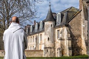 LOGIS DE L'ABBE COMMENDATAIRE DU XVIII EME SIECLE, ABBAYE NOTRE-DAME DU BEC CONSTRUITE AU XI EME SIECLE, LE BEC-HELLOUIN (27), FRANCE 