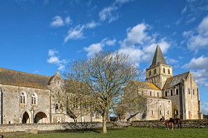 ABBAYE SAINT-VIGOR DU XI EME SIECLE DE CERISY-LA-FORET (50), FRANCE 