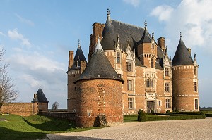 CHATEAU DE MARTAINVILLE DU XV EME SIECLE, MARTAINVILLE-EPREVILLE (76), FRANCE 