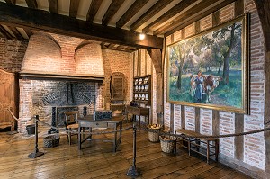 SALLE DU PAYS DE L'EURE, CHATEAU DE MARTAINVILLE DU XV EME SIECLE, MARTAINVILLE-EPREVILLE (76), FRANCE 