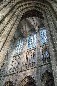 EGLISE ABBATIALE, ABBAYE DU MONT-SAINT-MICHEL (50), FRANCE 