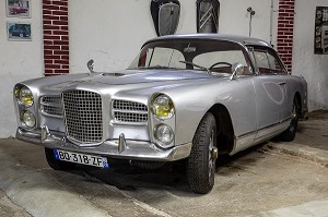 FACEL VEGA DE 1960, TYPE HK500, MUSEE RETRO MOBILE DROUAIS, DREUX, EURE-ET-LOIR (28), FRANCE 