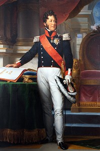 LOUIS-JOSEPH NOYAL VERS 1833, LOUIS-PHILIPPE, ROI DES FRANÇAIS PRETE SERMENT SUR LA CHARTE, MUSEE D'ART ET D'HISTOIRE, DREUX, EURE-ET-LOIR, FRANCE, MENTION OBLIGATOIRE : MUSEE D'ART ET D'HISTOIRE, DREUX 