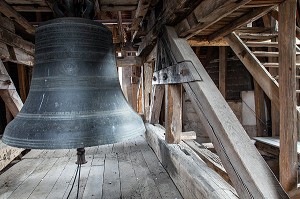 LA CLOCHE DU BEFFROI, ANCIEN HOTEL DE VILLE DU XVI EME SIECLE FINI EN 1537, VILLE DE DREUX, EURE-ET-LOIR (28), FRANCE 