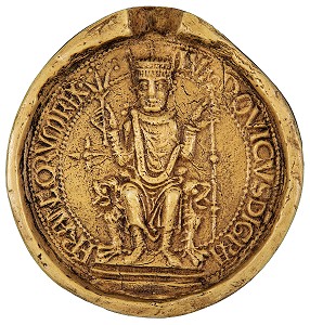 SCEAU DE LOUIS VI LE GROS, COMTE DE DREUX, 1184, MOULAGE, MUSEE D'ART ET D'HISTOIRE, DREUX, EURE-ET-LOIR (28), FRANCE, MENTION OBLIGATOIRE : MUSEE D'ART ET D'HISTOIRE, DREUX 