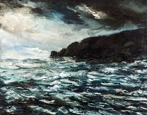 MAURICE DE VLAMINCK, BAIE DES TREPASSES, 1937, HUILE SUR TOILE, MUSEE D'ART ET D'HISTOIRE, DREUX, EURE-ET-LOIR (28), FRANCE, MENTION OBLIGATOIRE : MUSEE D'ART ET D'HISTOIRE, DREUX 