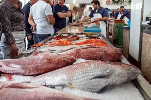 DORADES ROYALES, MARCHE AUX POISSONS, MERCADO LAVRADORES, FUNCHAL, ILE DE MADERE, PORTUGAL 