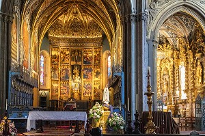 CHOEUR DE LA CATHEDRALE NOTRE-DAME DE L'ASSOMPTION, EPISCOPAL DE SE, FUNCHAL, ILE DE MADERE, PORTUGAL 