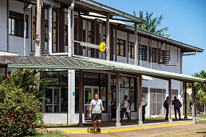 LA POSTE CENTRALE DE CAYENNE, GUYANE FRANCAISE, DEPARTEMENT-REGION D'OUTRE-MER, AMERIQUE DU SUD, FRANCE 