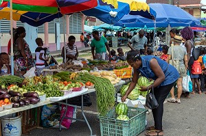 MARCHE DE SAINT-LAURENT DU MARONI, GUYANE FRANCAISE, DEPARTEMENT-REGION D'OUTRE-MER, AMERIQUE DU SUD, FRANCE 