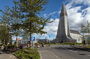 CATHEDRALE MODERNE DE HALLGRIMSKIRKJA, REYKJAVIK, ISLANDE 