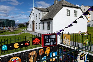 MUSEE EN SOUS SOL DE JEUX D'ARCADE VINTAGE (ARCADE ET TOY MUSEUM), REYKJAVIK, ISLANDE 