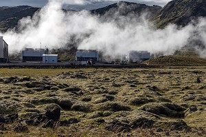 CENTRALE GEOTHERMIQUE DE HELLISHEIDI LA PLUS GRANDE D'ISLANDE, HENGILL, ISLANDE 