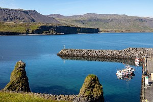 PORT DE ARNARSTAPI, PRESQU'ILE VOLCANIQUE DE GRUNDARFJORDUR, PENINSULE DE SNAEFFELSNES, ISLANDE 