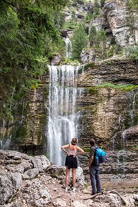 GRANDE CASCADE DU GUIERS, MASSIF DE LA CHARTREUSE, SAINT-MEME, SAINT-PIERRE-D'ENTREMONT, SAVOIE (73), FRANCE 