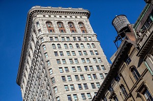 FLATIRON BUILDING DE 21 ETAGES SUR LA 5EME AVENUE, MANHATTAN, NEW-YORK, ETATS-UNIS, USA 