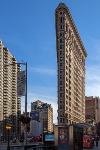 FLATIRON BUILDING DE 21 ETAGES SUR LA 5EME AVENUE, MANHATTAN, NEW-YORK, ETATS-UNIS, USA 